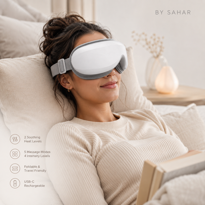 Heated Eye Massager with Compression & Music